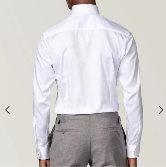 Eton Super Slim Fit Men's Dress Shirt Blue Dots 14.5 - Picture 5 of 16